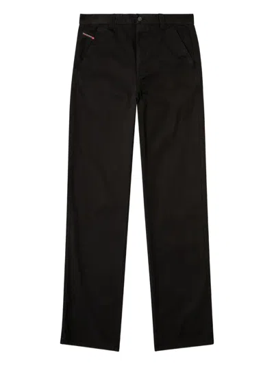 Diesel Cotton Trousers In Black