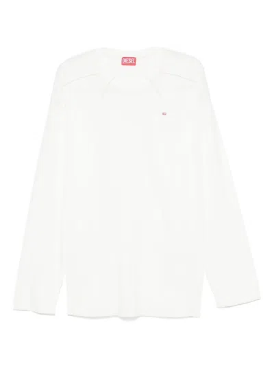 Diesel Cotton Tshirt In White