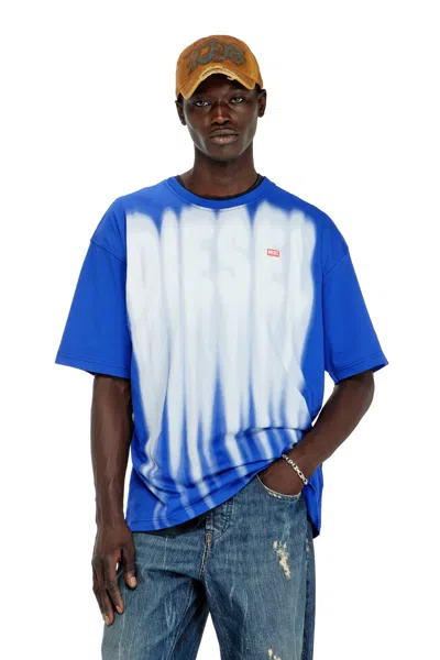 Diesel Cotton T-shirt With Bold Logo Print In Multi