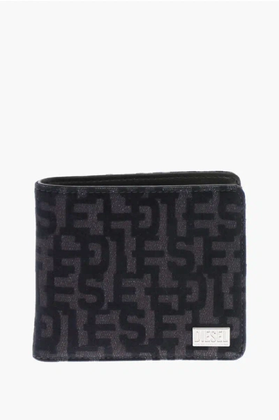 Diesel Cotton Wallet With All-over Logo