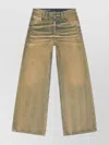 Diesel Straight-leg Jeans In Faded Beige Cotton