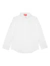 Diesel Kids Cotton Shirt In White