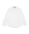 Diesel Kids Cotton Shirt In White