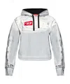 Diesel Creased-paint Cotton Hoodie In White