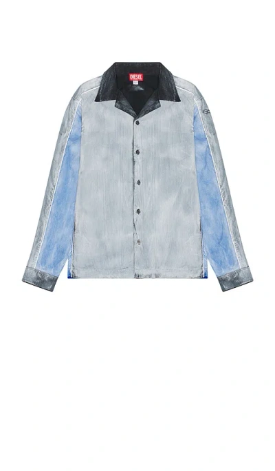 Diesel Creed Block Shirt In Blue Web