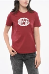 Diesel Crew Neck Cotton T-shirt With Embossed Logo Grösse Xs In Red