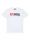 Diesel T-shirt Cotone Bianco In White
