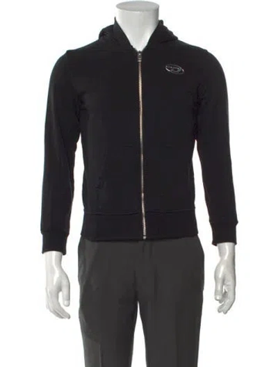 Pre-owned Diesel Crew Neck Long Sleeve Hoodie In Black
