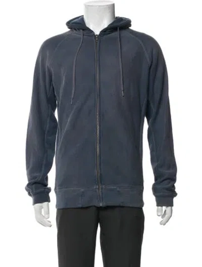 Pre-owned Diesel Crew Neck Long Sleeve Hoodie In Blue