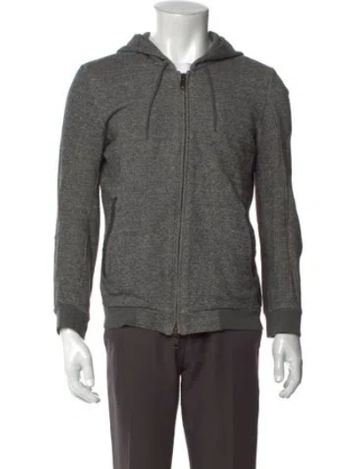 Pre-owned Diesel Crew Neck Long Sleeve Hoodie In Gray