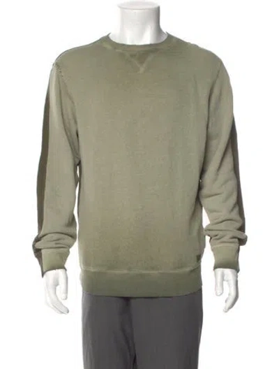Pre-owned Diesel Crew Neck Long Sleeve Sweatshirt In Green