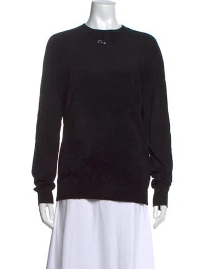 Pre-owned Diesel Crew Neck Long Sleeve Top W/ Tags In Black