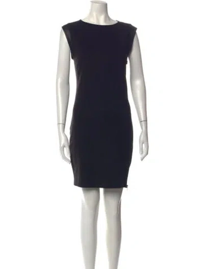 Pre-owned Diesel Crew Neck Mini Dress In Blue