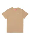 Diesel Logo-detail Cotton T-shirt In Brown