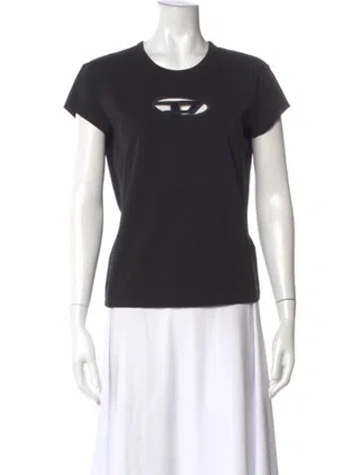 Pre-owned Diesel Crew Neck Short Sleeve T-shirt In Black