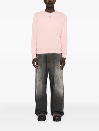 Diesel Crew-neck Sweatshirt In Pink