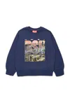 Diesel Dsl78 Logo-print Sweatshirt In Blue