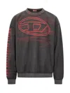 Diesel S-boxt-t1 Logo-print Sweatshirt In Green