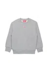 Diesel Kids Logo Patch Sweatshirt In Gray