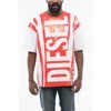 Diesel Crew-neck T-nabel-m5 T-shirt With Maxi Frontal Logo