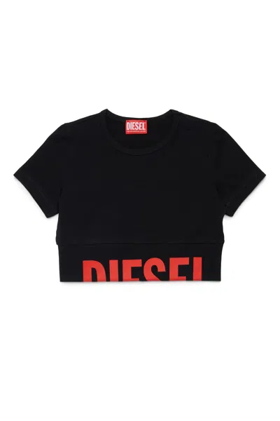 DIESEL CREW-NECK T-SHIRT WITH LOGO