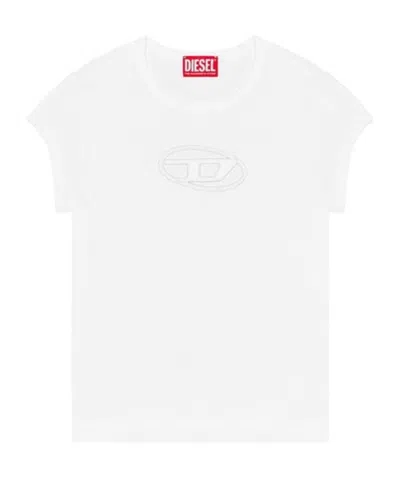 Diesel Crew Neck T-shirt In White
