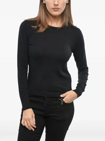 Diesel Crew-neck Logo-detail Sweatshirt In Black