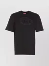 Diesel 't-boxt-od' Black Crewneck T-shirt With D Logo On The Front