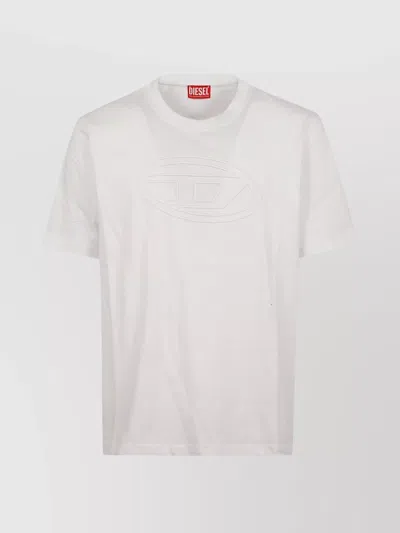 Diesel Crewneck Short Sleeve T-shirt In Black