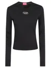 Diesel Long Sleeve Sweater In Black