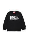 Diesel Sider Over Sweatshirt In Black