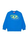 Diesel Crewneck Sweatshirt With Logo In Blue