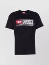 Diesel Men Crew-neck T-shirt With Print In Black