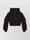 Diesel Hooded Down Jacket In Crinkled Nylon