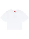 Diesel T-shirt T-buxt-crop-od White In White