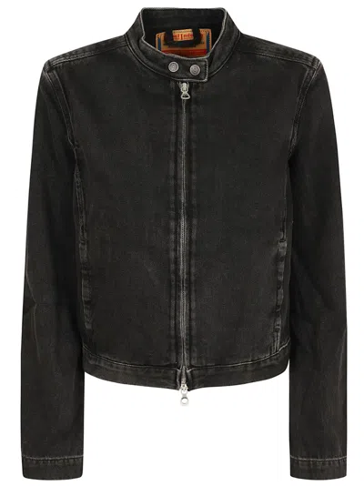 Diesel Cropped Black Jacket