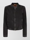 Diesel Cropped Buttoned Collar Long Sleeves Jacket