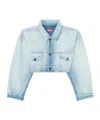 Diesel Cropped Embroidered Jacket In Multi
