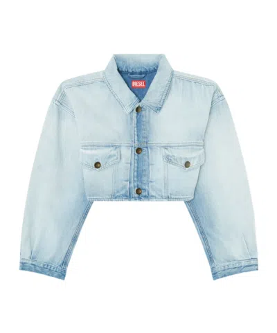 DIESEL CROPPED EMBROIDERED JACKET