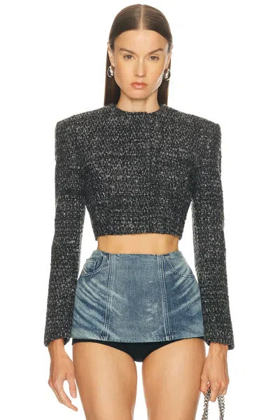 Diesel Cropped Jacket In Gray
