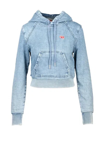 Diesel Cropped Sweatshirt - Blue