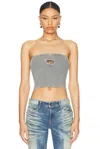 Diesel Strapless Top M In Ice