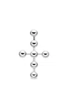 Diesel Cross Drop Earring In Silver