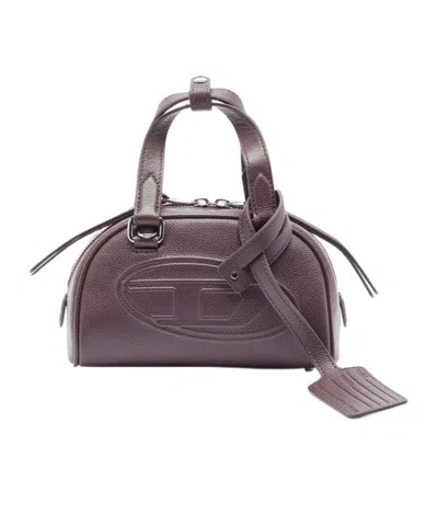 Diesel 1dr Debossed-logo Tote Bag In Brown