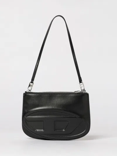 Diesel Black Leather 1dr Shoulder Bag