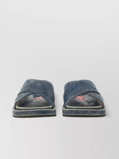 Diesel Crossover Denim Slide Sandal