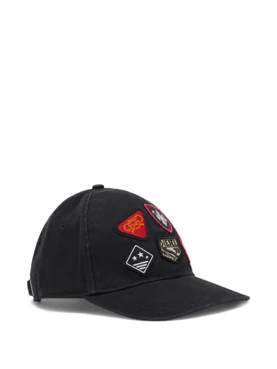 Diesel C-scud Patch-embellished Baseball Cap In Transparent