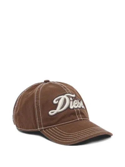 Diesel C-siv Cap In Brown