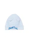 Diesel Cuffed Beanie With Logo In Pattern