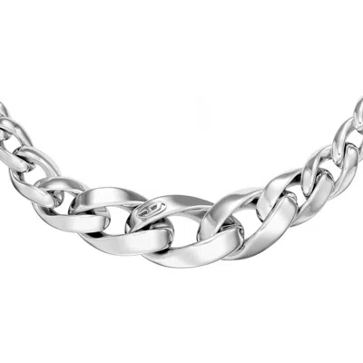 Diesel ® Curb Link Chain Necklace In Silver